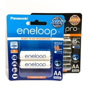 Pin sạc AA PANASONIC ENELOOP 2000mAh BK-3MCCE/2BV