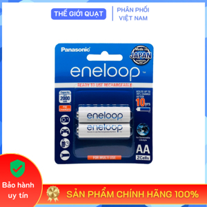 Pin sạc AA PANASONIC ENELOOP 2000mAh BK-3MCCE/2BV