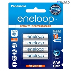 Pin sạc AAA PANASONIC ENELOOP 800mAh BK-4MCCE/2BV