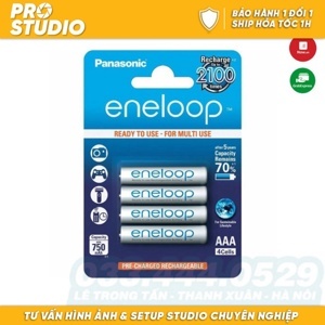 Bộ 4 pin sạc AAA Panasonic Eneloop BK-4MCCE/4BV - 800 mah