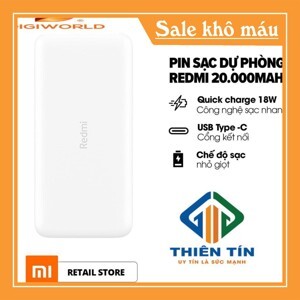 Pin sạc dự phòng 20000mAh Redmi PB200LZM