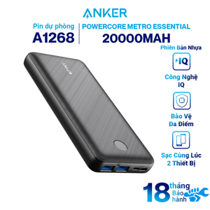 Pin sạc dự phòng Anker PowerCore Metro Essential A1268 20000mAh