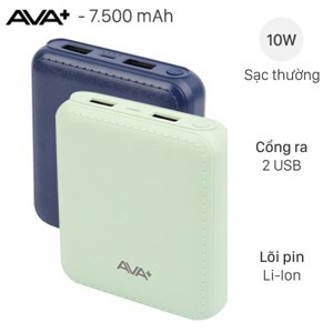 Pin sạc dự phòng AVA+ DS005-PP 7.500 mAh