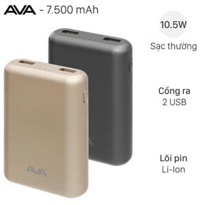 Pin sạc dự phòng AVA LA 10K-1 7.500mAh