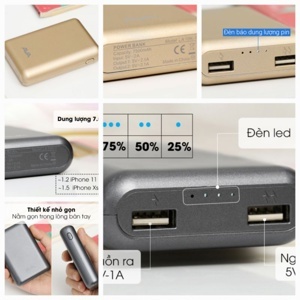 Pin sạc dự phòng AVA LA 10K-1 7.500mAh