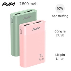 Pin sạc dự phòng AVA+ LJ JP199 7500 mAh