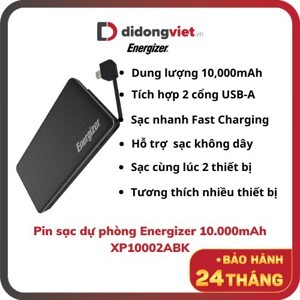 Pin sạc dự phòng Energizer XP10002A - 10.000mAh