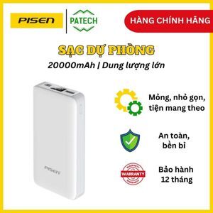 Pin sạc dự phòng PISEN ZO TS-D268 20000mAh