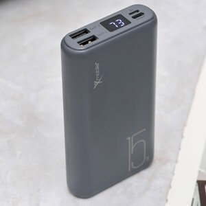 Pin sạc dự phòng Polymer 15.000mAh Type C Xmobile PJ JP200 Xám