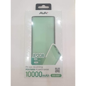 Pin sạc dự phòng Polymer AVA+ JP208 10.000mAh