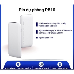 Pin sạc dự phòng QCY PB10 10000 mAh