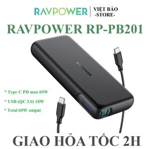 Pin sạc dự phòng RavPower RP-PB201 - 20000mAh