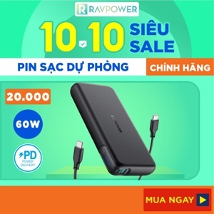 Pin sạc dự phòng RavPower RP-PB201 - 20000mAh