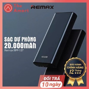 Pin sạc dự phòng Remax RPP-137 - 20000mAh