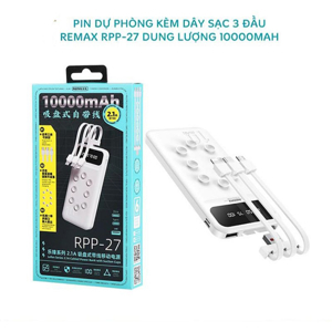 Pin sạc dự phòng Remax RPP-27 10000mAh
