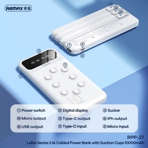Pin sạc dự phòng Remax RPP-27 10000mAh