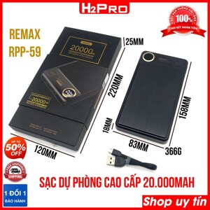 Pin sạc dự phòng Remax RPP-59 20000mAh