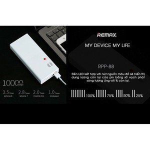 Pin sạc dự phòng Remax RPP-88 - 10000mAh