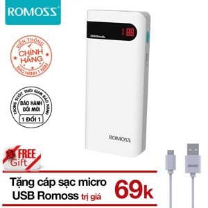 Pin Sạc Dự Phòng Romoss Sense 4P - 10400mAh