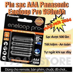 Pin sạc Eneloop 2550mAh AA/4