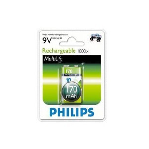 Pin Sạc Philips NiMH 9VB1A17 - 170mAh
