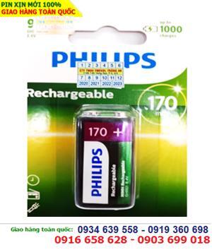 Pin Sạc Philips NiMH 9VB1A17 - 170mAh