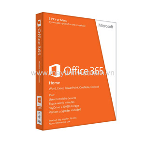 Phần mềm Office Microsoft 365 Personal 32b/x64 English 1YR