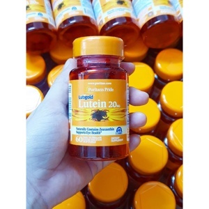 Puritan's Pride Lutein 20g - bổ mắt chứa Lutein & Zeaxanthin chống suy thoái võng mạc và điểm vàng - 60 viên