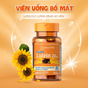 Puritan's Pride Lutein 20g - bổ mắt chứa Lutein & Zeaxanthin chống suy thoái võng mạc và điểm vàng - 60 viên
