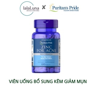 Puritan's pride Zinc for Acne 100 viên