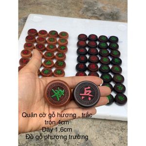 Quân cờ tướng bằng gỗ trắc cao cấp