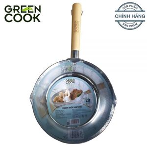 Quánh nồi nhôm vân tuyết 20 cm Green Cook GCS04-20