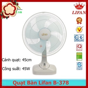 Quạt bàn Lifan B378 (B-378) - 45W