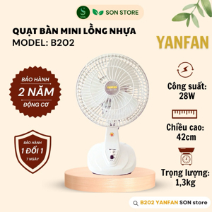 Quạt bàn mini không đảo Yanfan B202