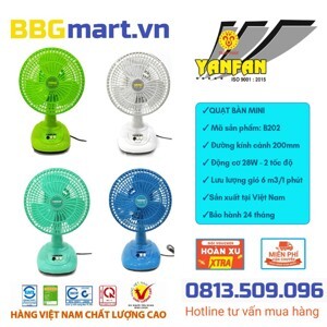 Quạt bàn mini không đảo Yanfan B202