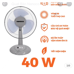 Quạt bàn Nanoco NTF1207G