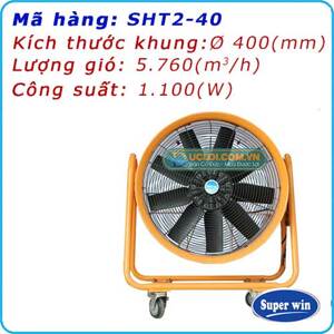 Quạt cấp gió tròn di động Superwin SHT2-40