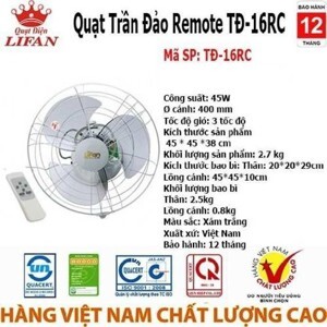 Quạt đảo trần Lifan 3 cánh TD-16RC