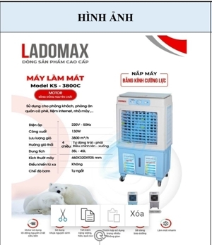 Quạt điều hòa Ladomax KS-3800C