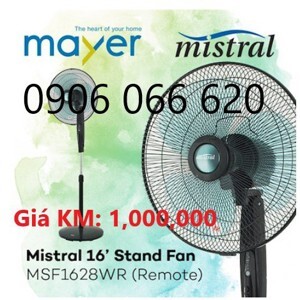 Quạt đứng có điều khiển MSF 1628WR