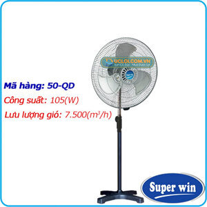 Quạt đứng đa dụng xi trắng Super Win 50-QDX