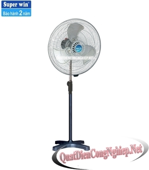 Quạt đứng đa dụng xi trắng Super Win 45-QDX