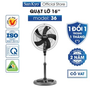 Quạt hộp - tản San Kyo 16inch V/T Xanh dương-xám