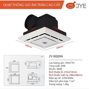 Quạt hút âm trần JY-9009