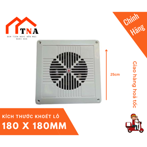 Quạt hút thông gió 1 chiều 16AV6 180x180mm TICO