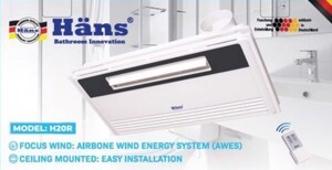 Quạt mát âm trần tích hợp thông gió Hans H20R