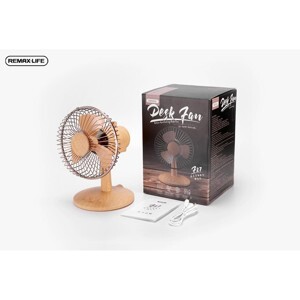 Quạt Mini Vân Gỗ Remax Desk Fan FN17