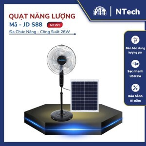 Quạt năng lượng mặt trời Jindian 26W JD-S88