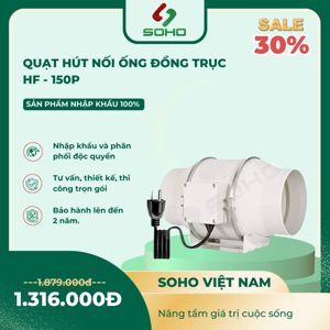 Quạt ống thông gió đồng trục Hon&Guan HF-150P