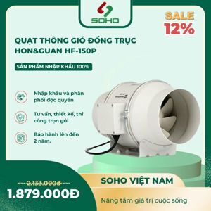 Quạt ống thông gió đồng trục Hon&Guan HF-150P
